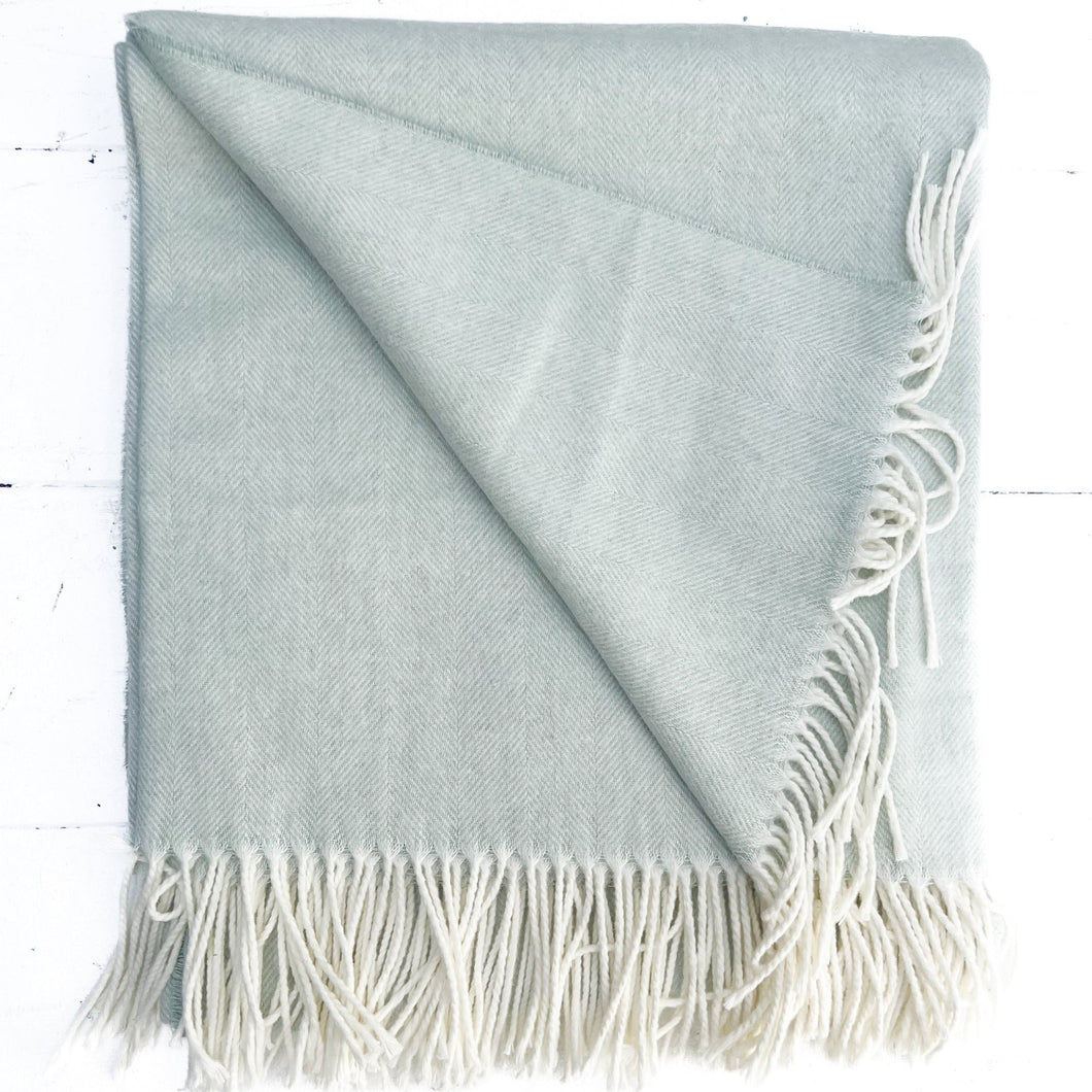 Herringbone Throw - Glass