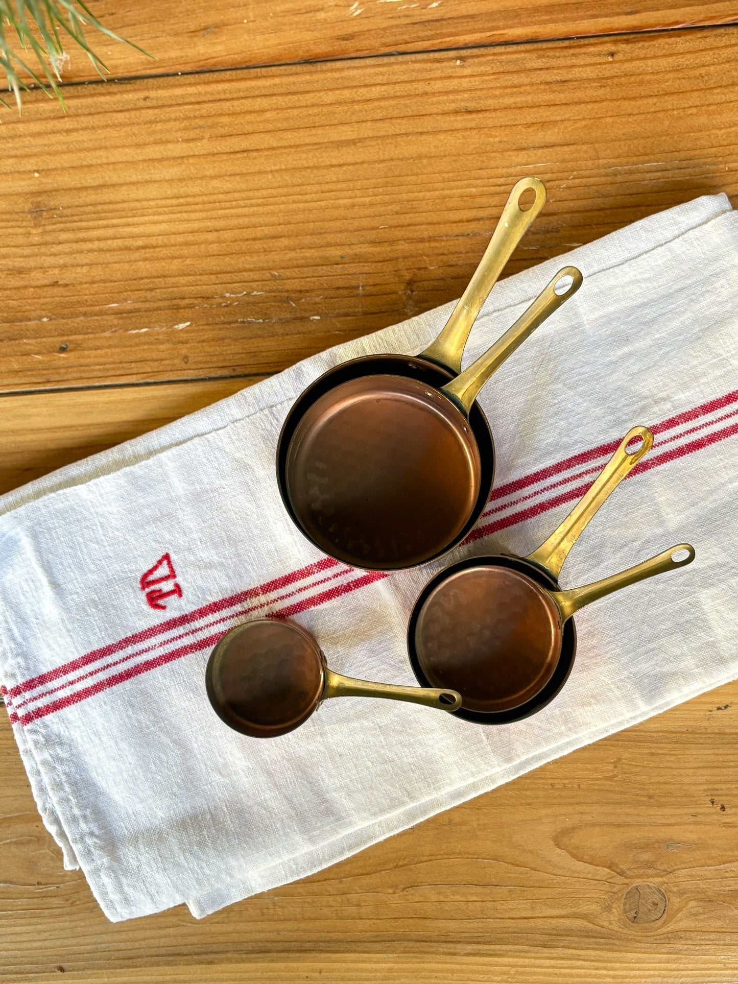 French Copper Measuring Cups