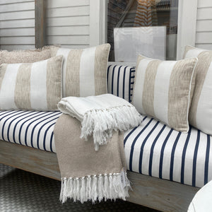 Stripe Natural Indoor/Outdoor Pillow