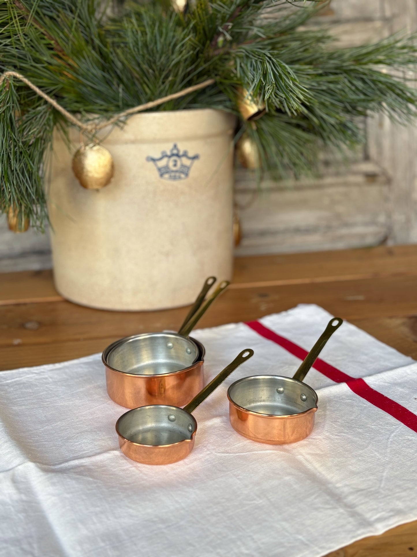 French Copper Measuring Cups