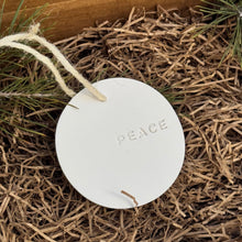 Load image into Gallery viewer, Round Clay Ornament-Peace