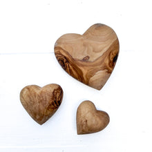 Load image into Gallery viewer, Olive Wood Wooden Hearts