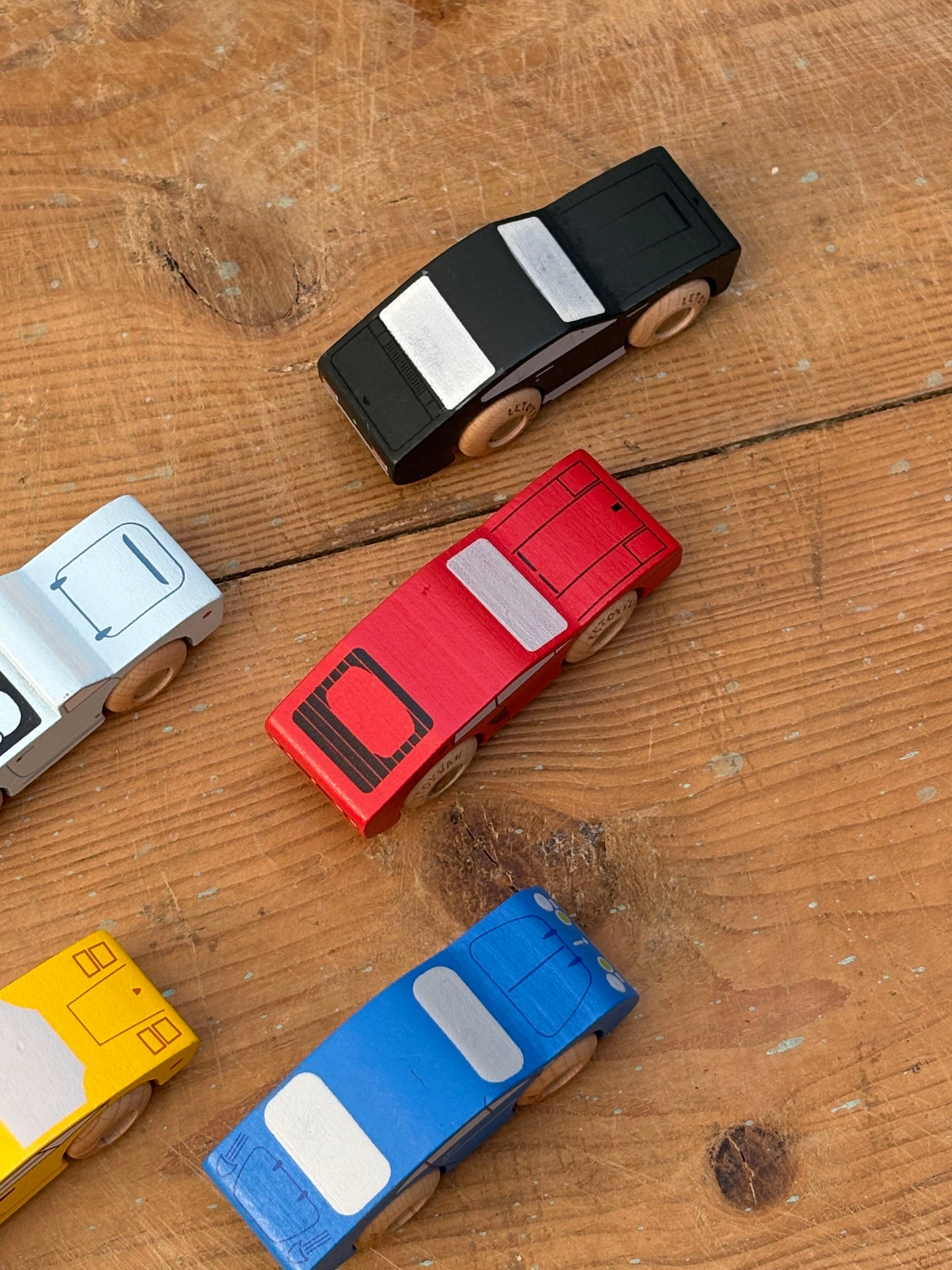 Set/7 Classic Wooden Sports Cars