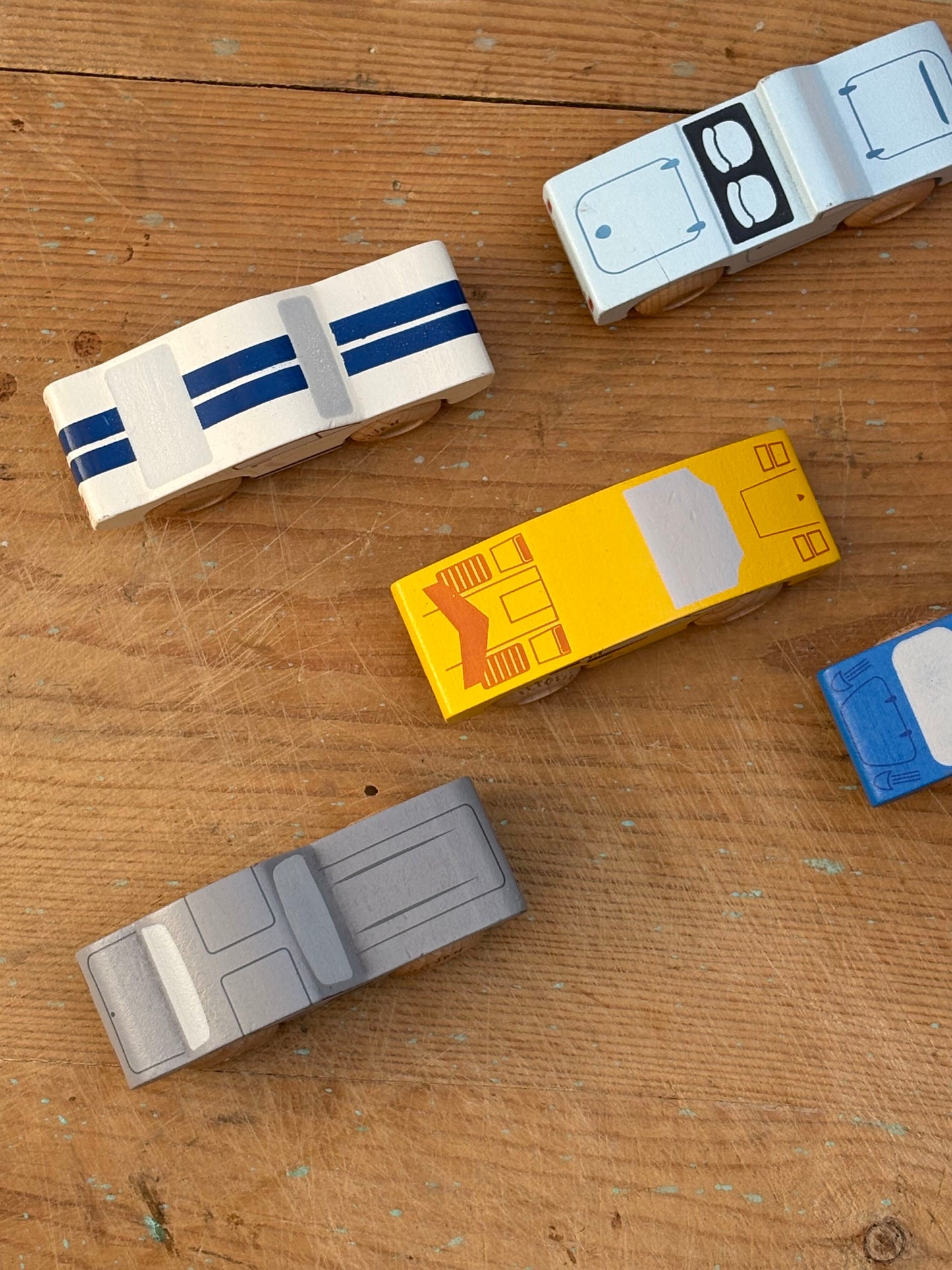 Set/7 Classic Wooden Sports Cars
