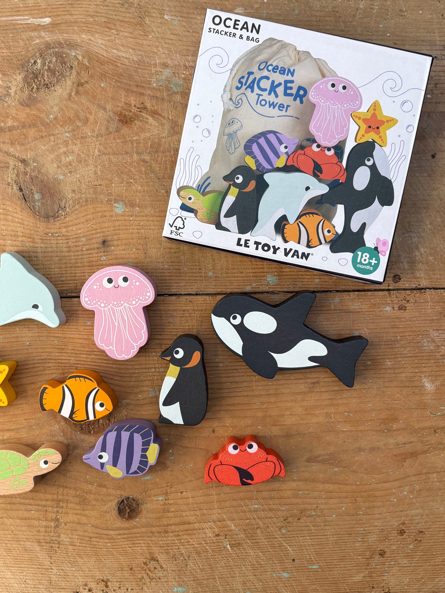 Ocean Life Stacking Animals