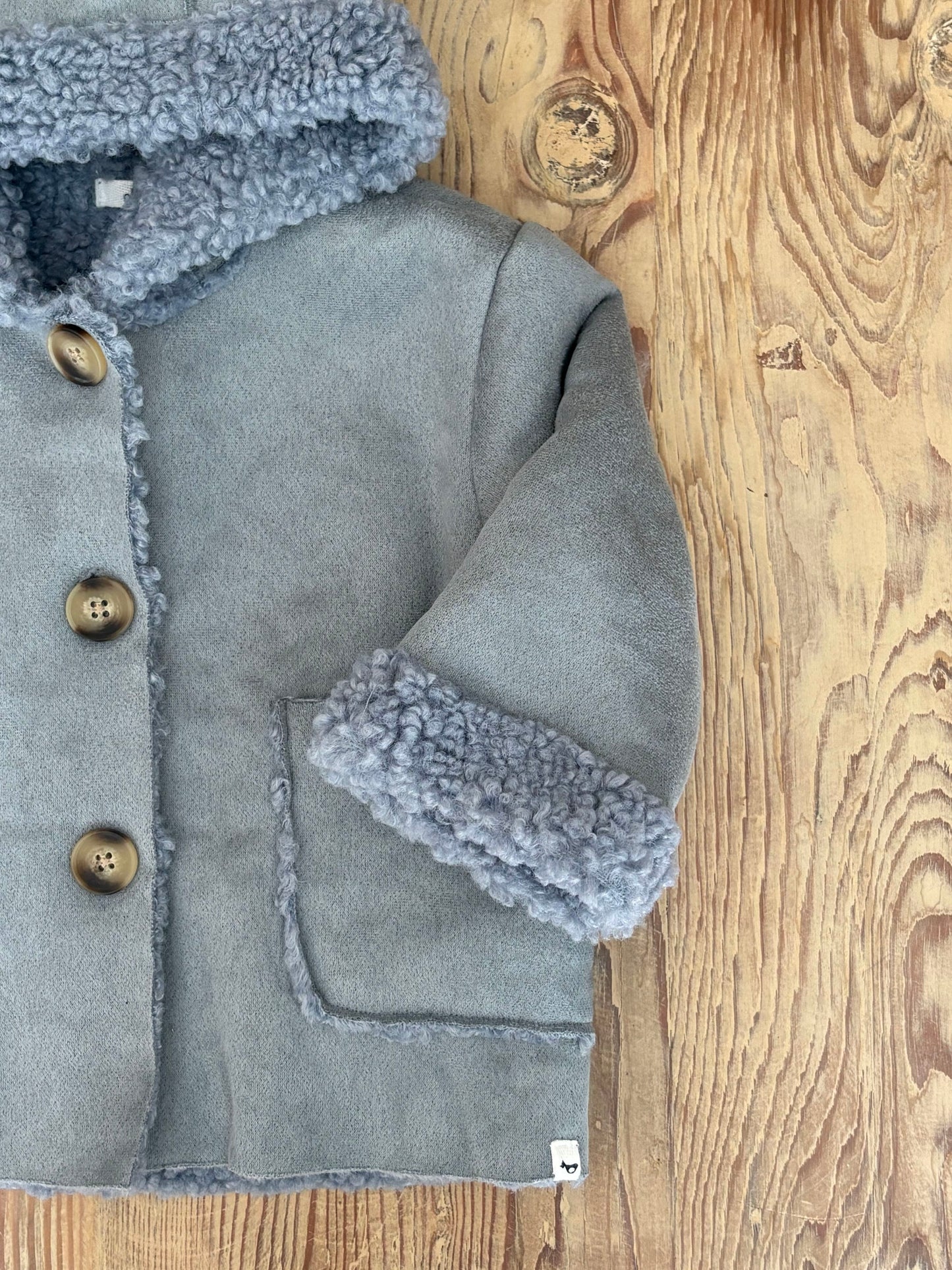 Faux Suede Vermont Sherpa Kid's Jacket