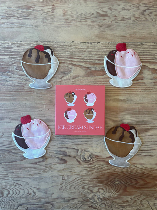 Ice Cream Sundae Cocktail Napkins