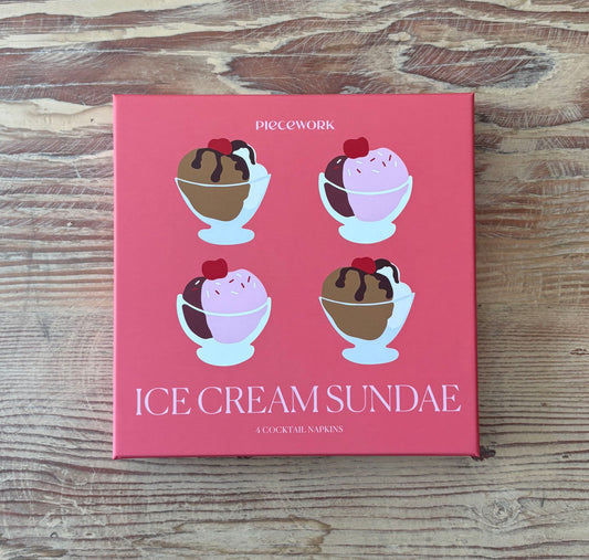 Ice Cream Sundae Cocktail Napkins