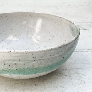 Bliss White/Blue/Green Textured Bowl