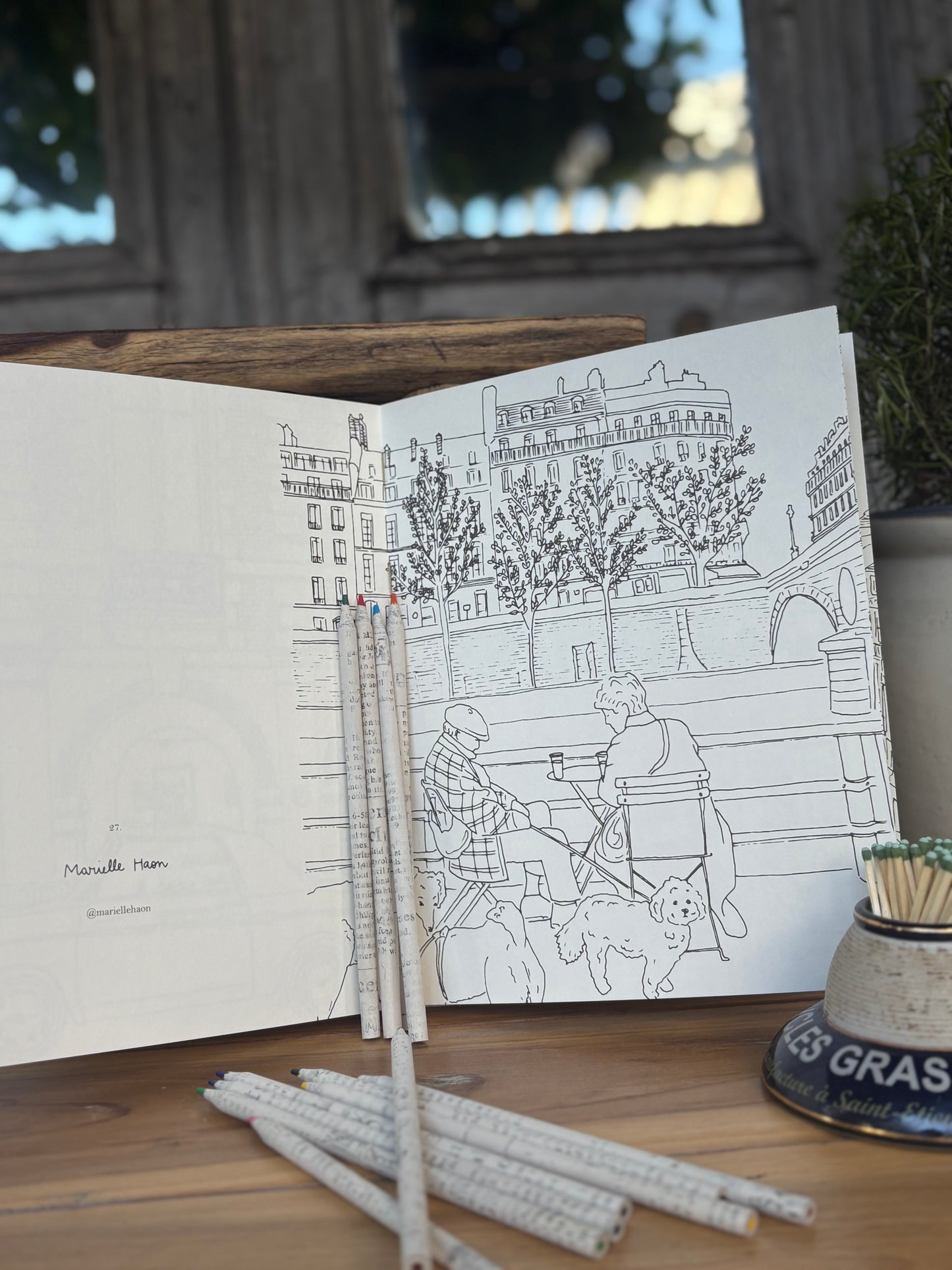Zoe de Las Cases Paris Coloring Book