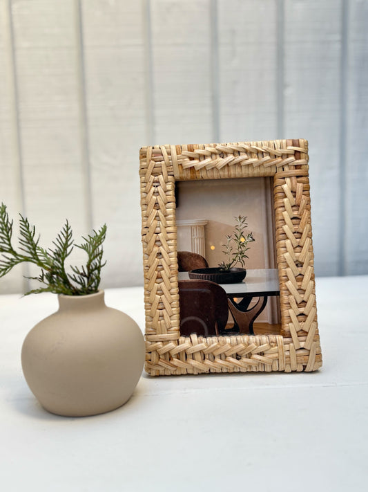 Modern Rattan Frame-4x6"