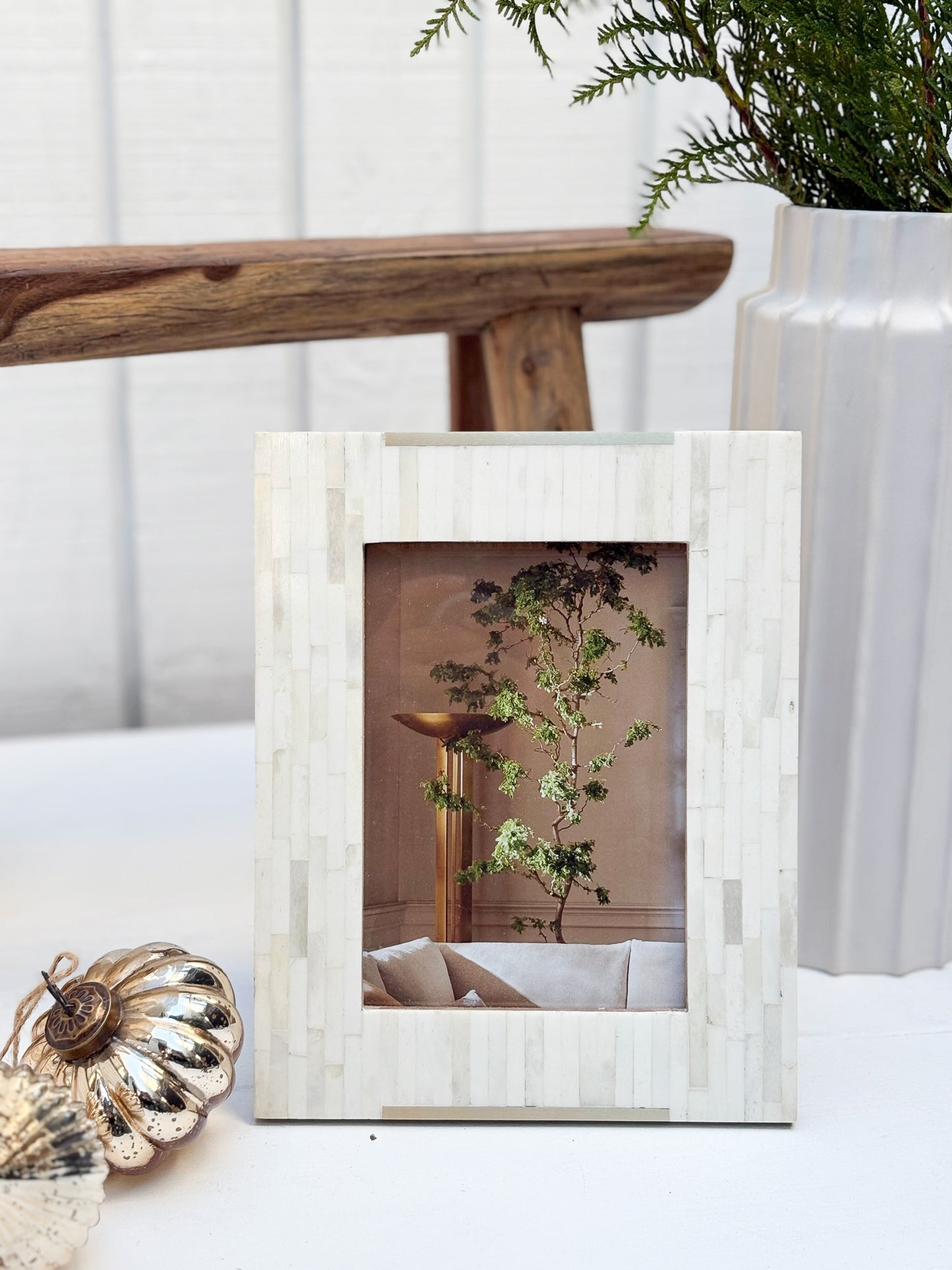 Bone+Brass Picture Frame