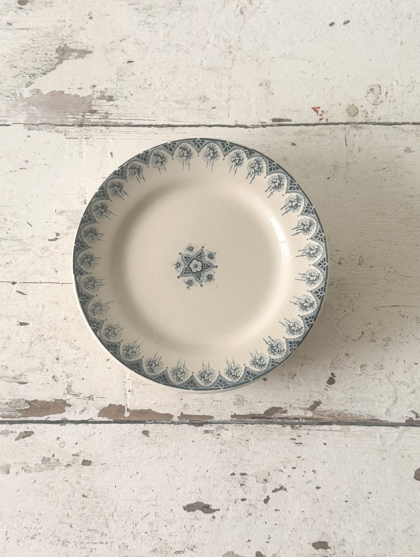 French Alger Antique Plate Set