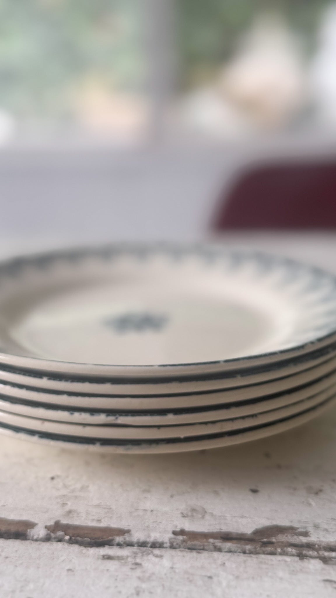 French Alger Antique Plate Set