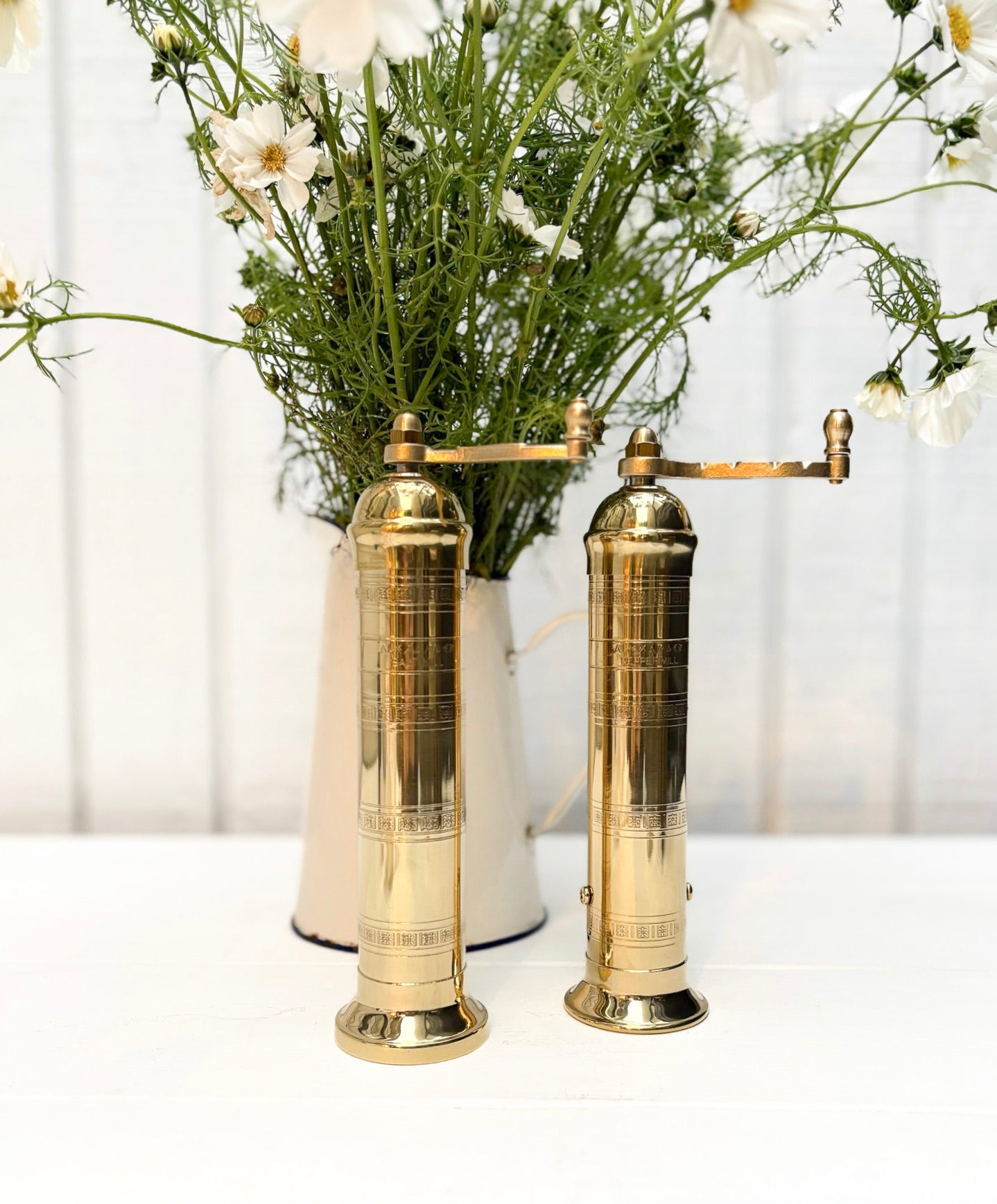 9" Greek Brass Salt/Pepper Mill