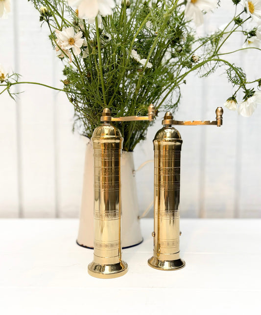 9" Greek Brass Salt/Pepper Mill