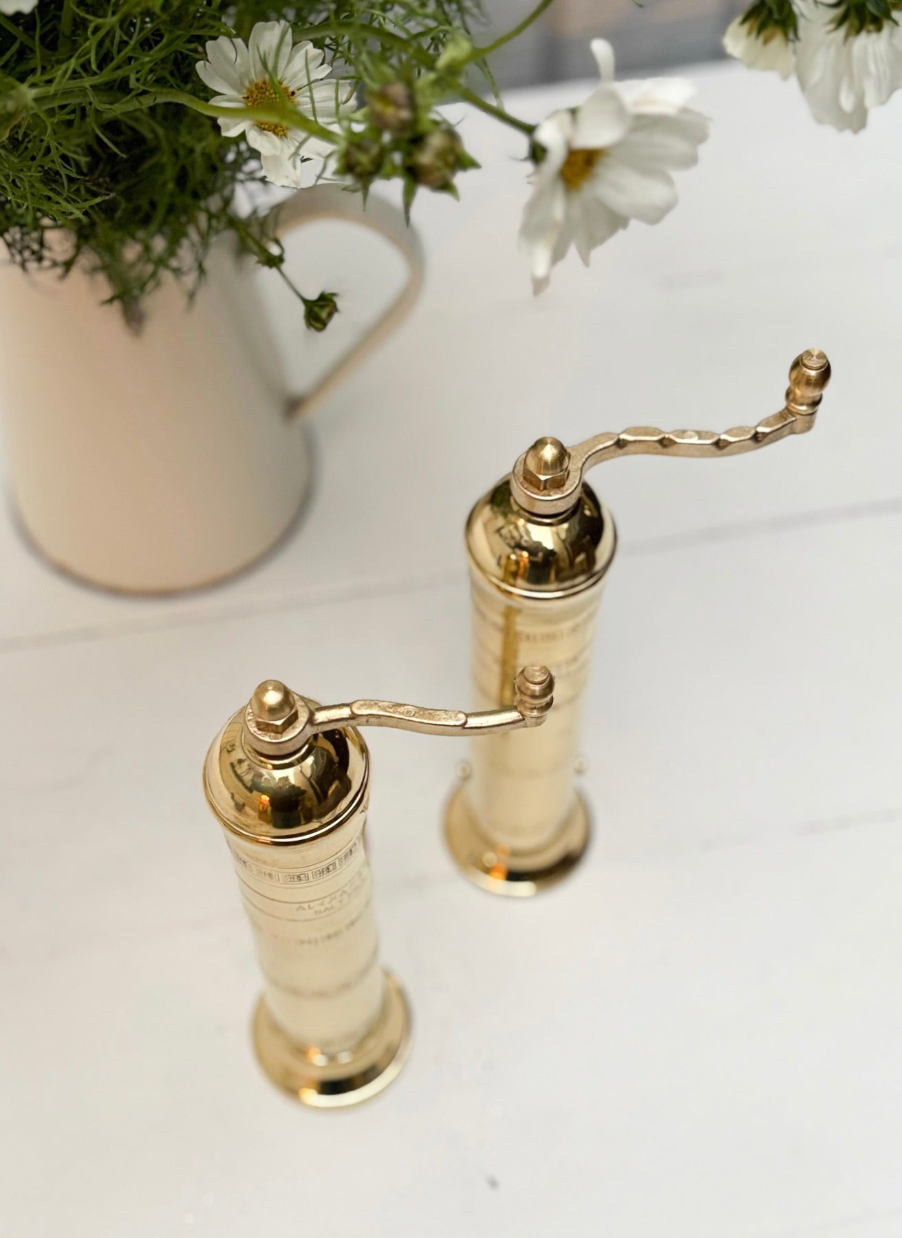 9" Greek Brass Salt/Pepper Mill