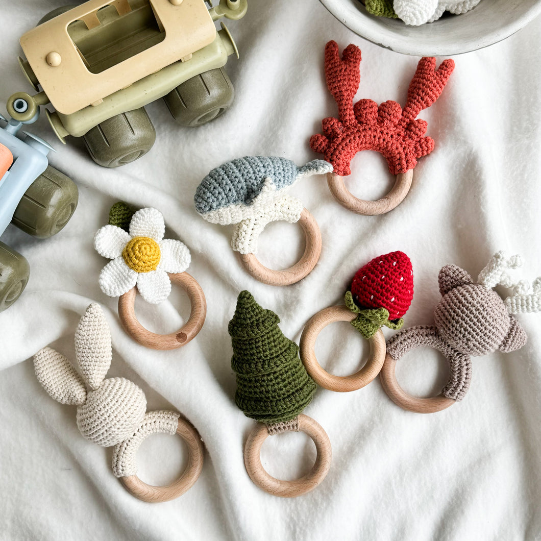 Crochet Rattle Teethers