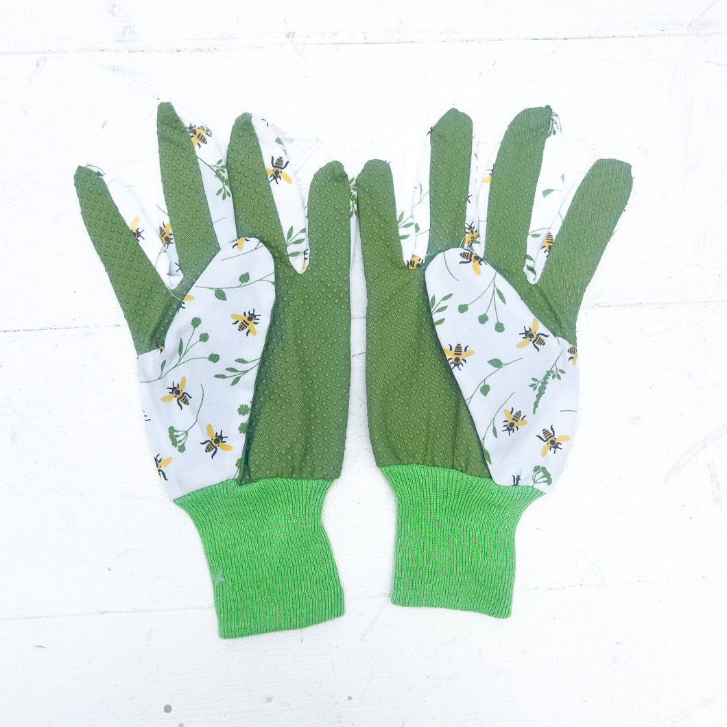 Bee Print Garden Gloves