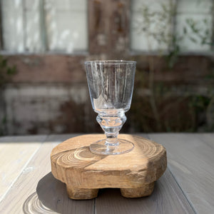 clear glass traditional absinthe stem glass
