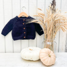 Load image into Gallery viewer, Navy Kid&#39;s Cardigan