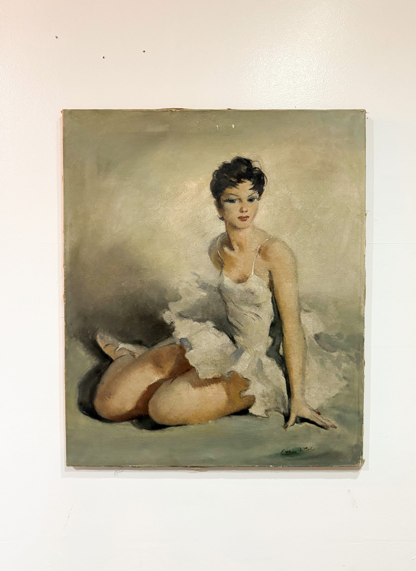 Dancer Vintage French Painting