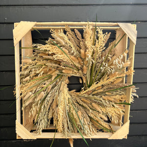 Golden Grains Wreath