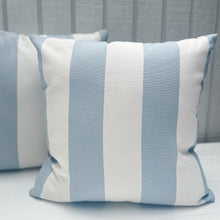 Load image into Gallery viewer, Blue Stripe indoor/Outdoor Pillow