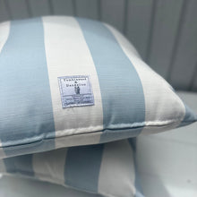 Load image into Gallery viewer, Blue Stripe indoor/Outdoor Pillow