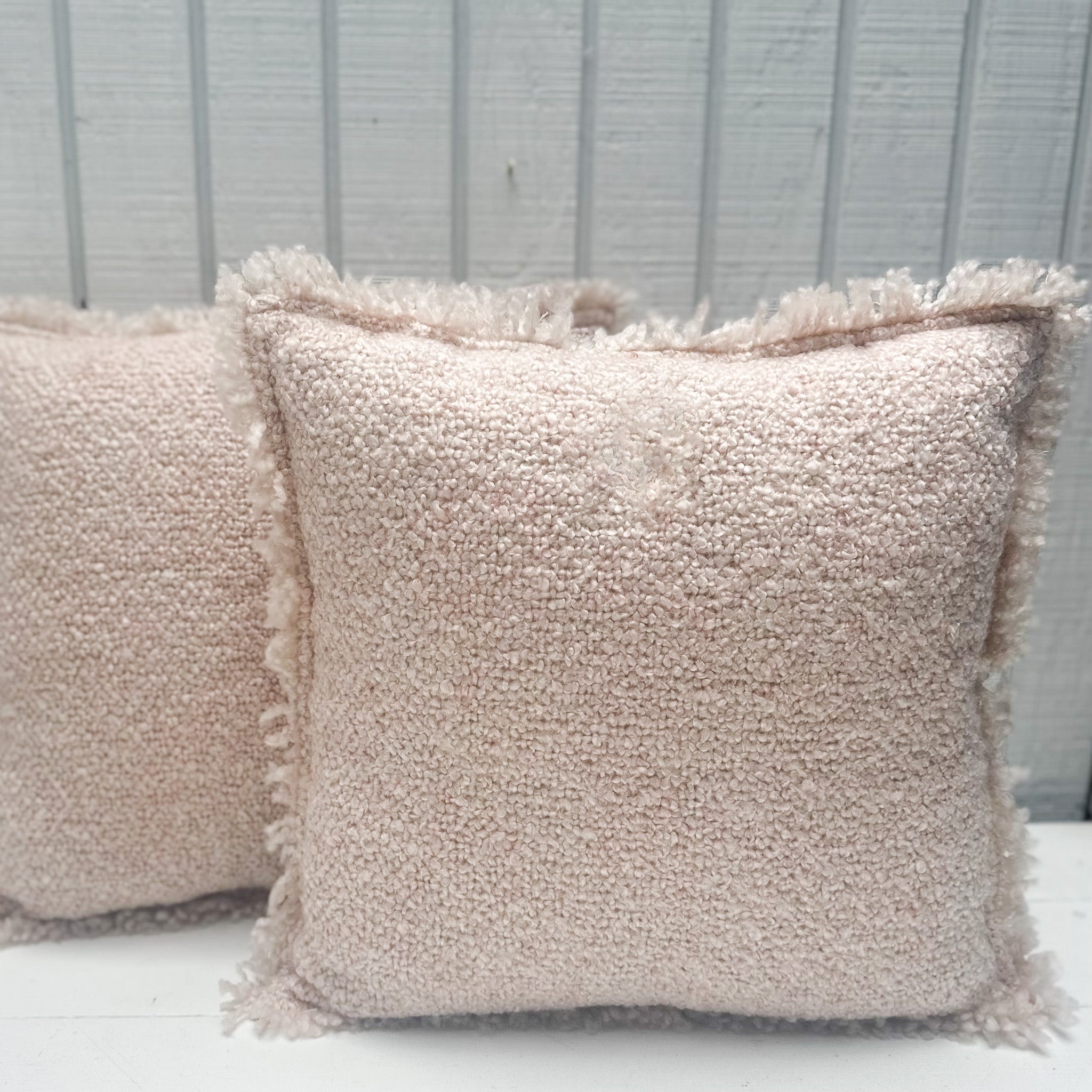 Boucle Indoor/Outdoor Pillow-Pink