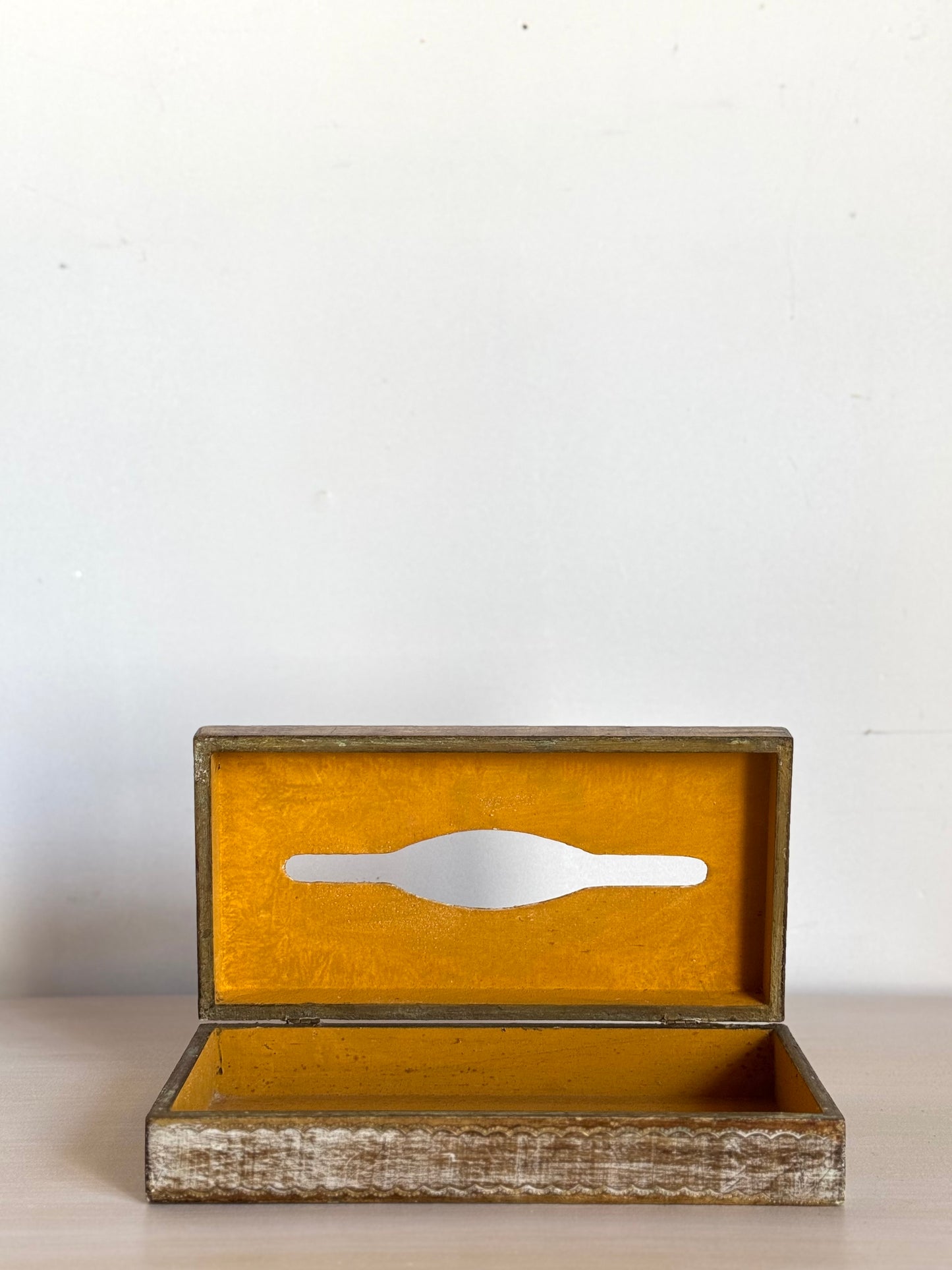 Vintage Italian Florentine Tissue Box