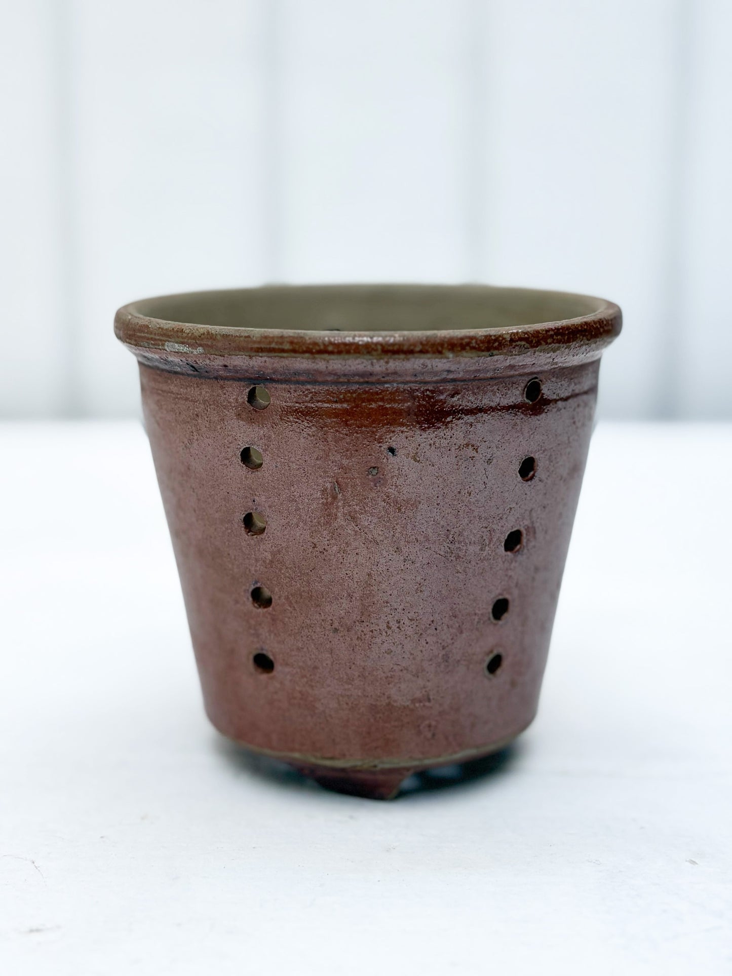 Vintage Cheese Strainer-Brown 4"x4"