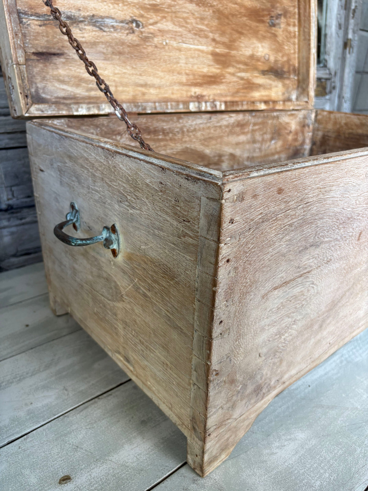 Rustic Wooden Trunk