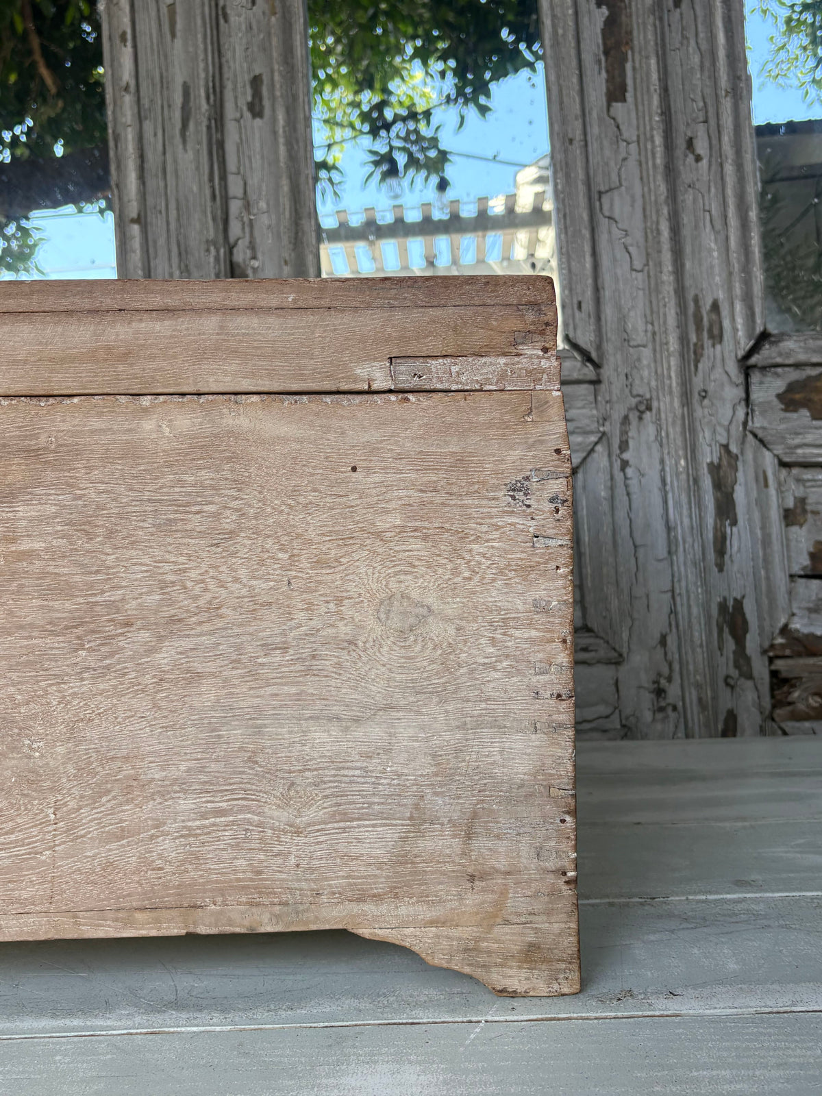 Rustic Wooden Trunk