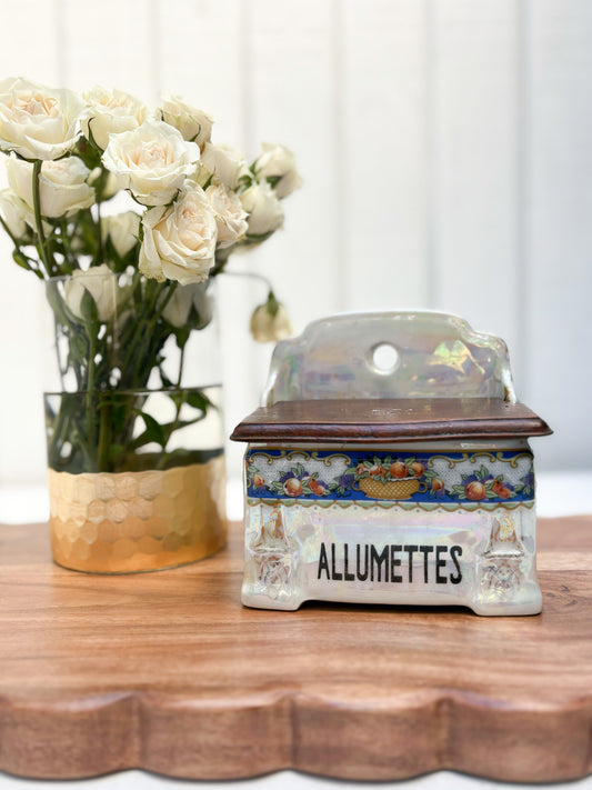 Allumettes Vintage Ceramic Box