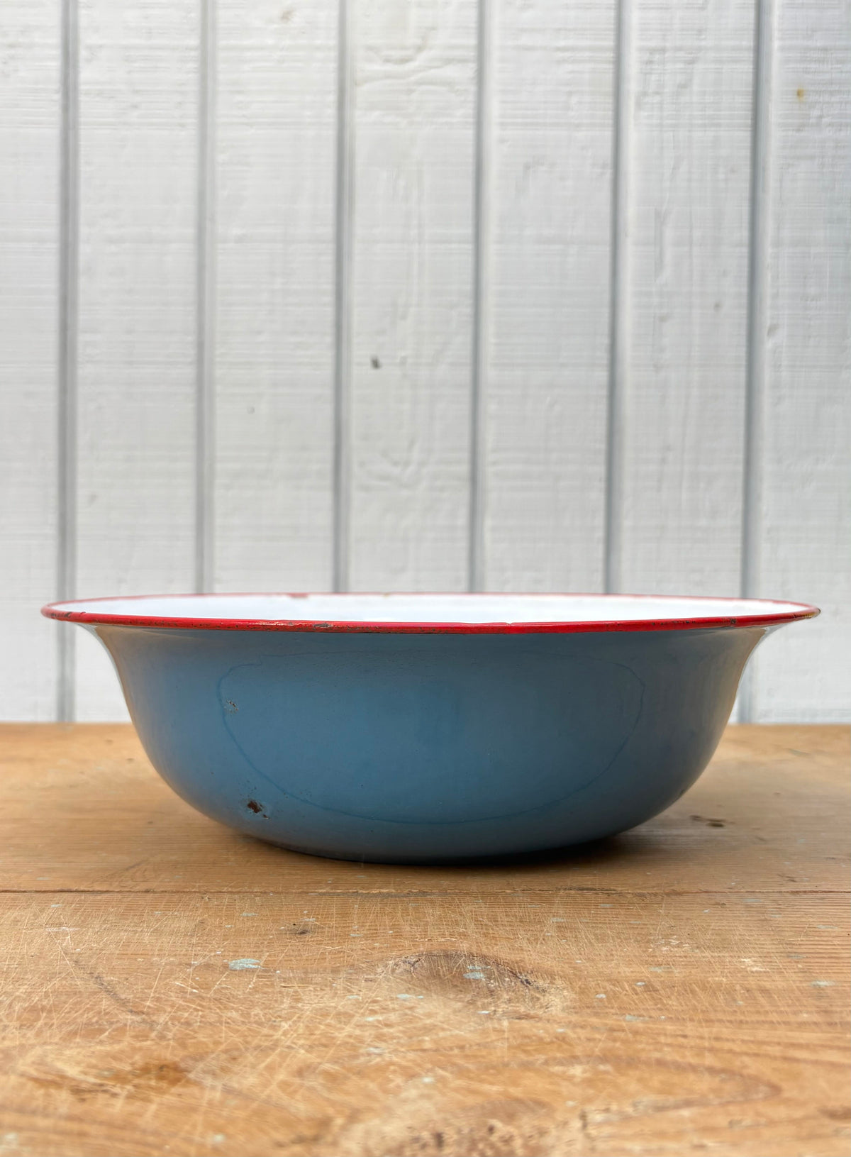 Vintage Austrian Blue Enamel Bowl