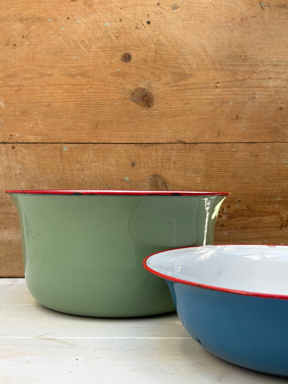 Vintage Austrian Blue Enamel Bowl