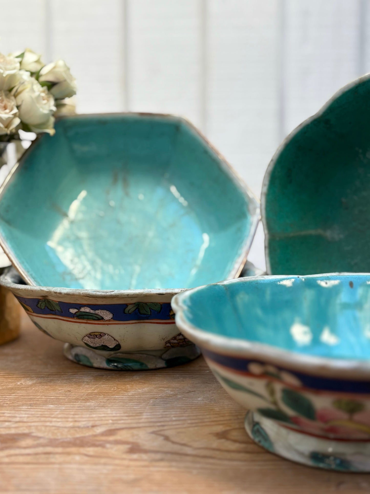 Antique Chinese Turquoise Bowl # 4