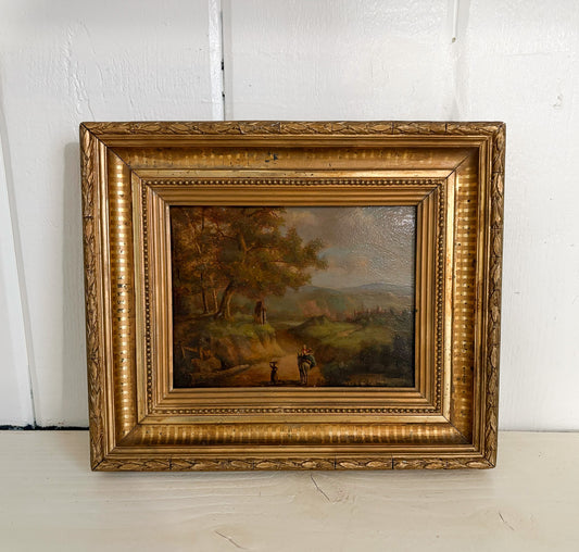 Riding Home Vintage French Painting