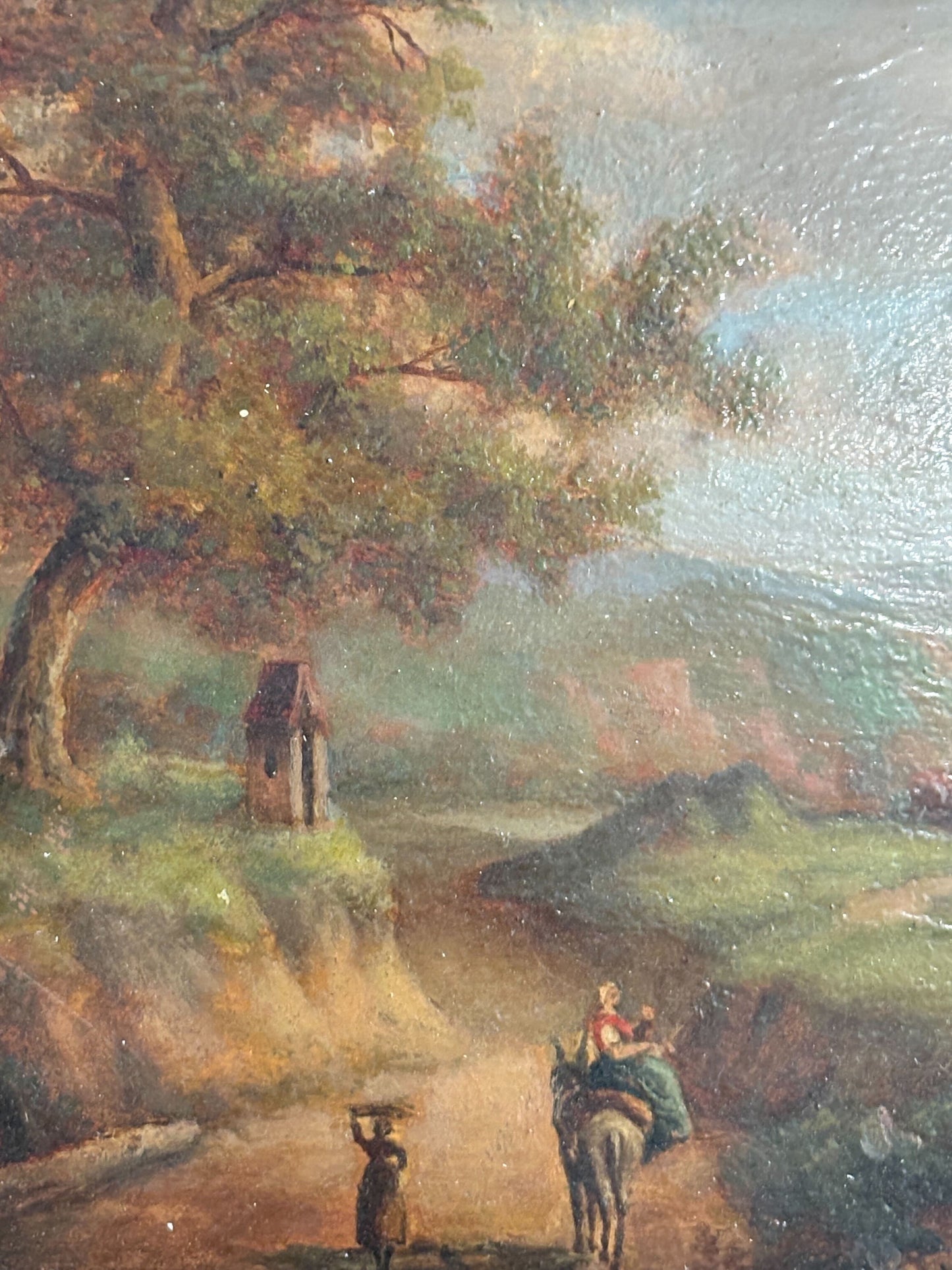 Riding Home Vintage French Painting