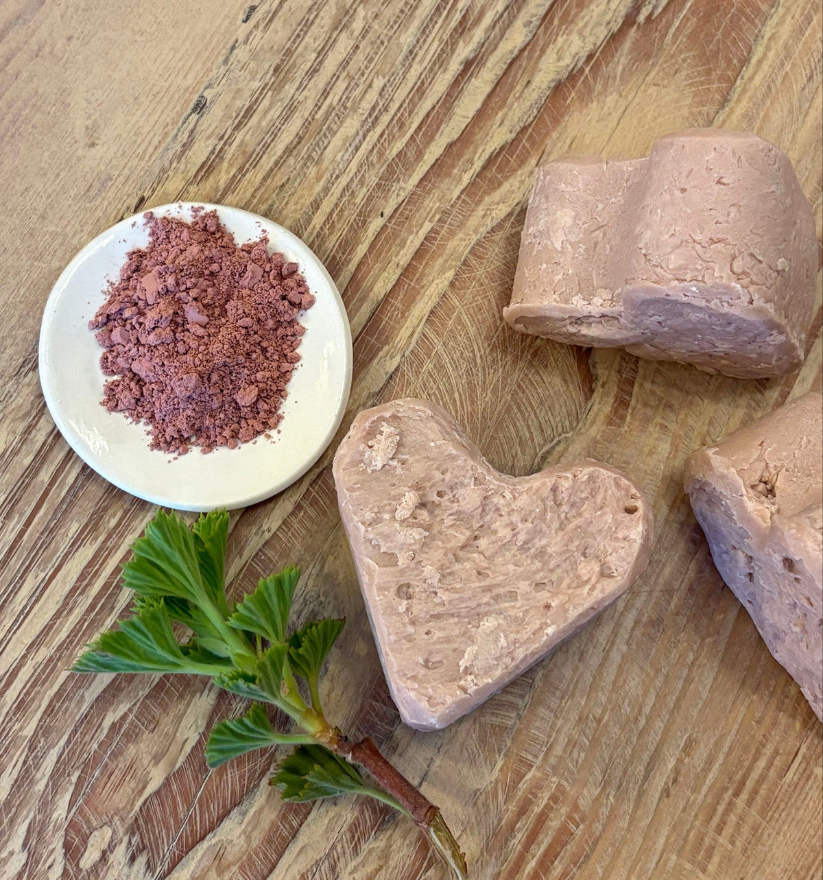 Rose Clay Heart Soap
