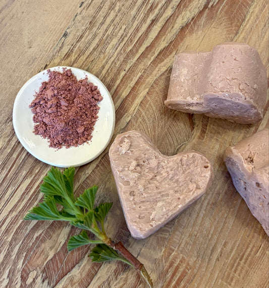 Rose Clay Heart Soap