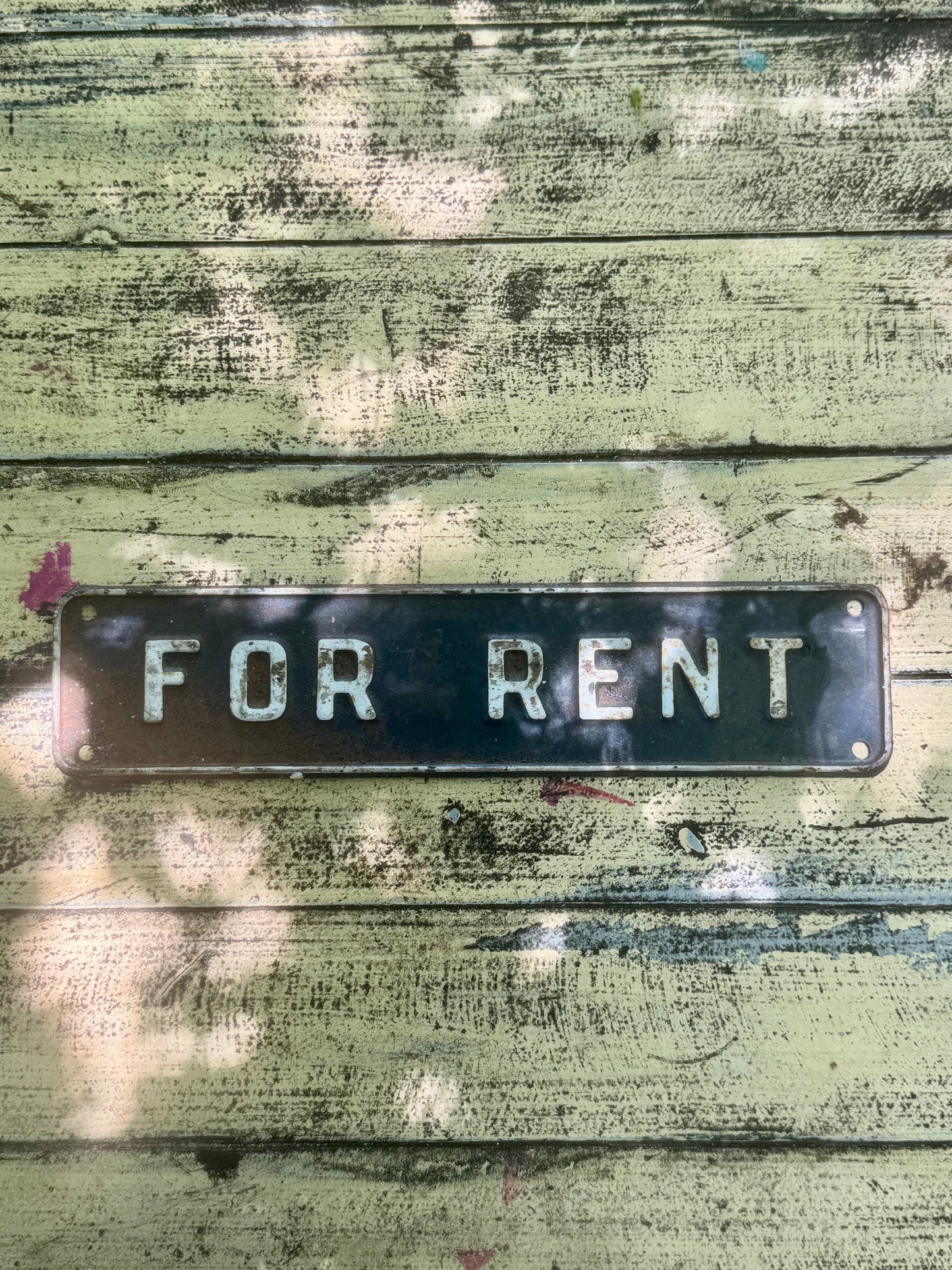 Vintage 'For Rent' Sign