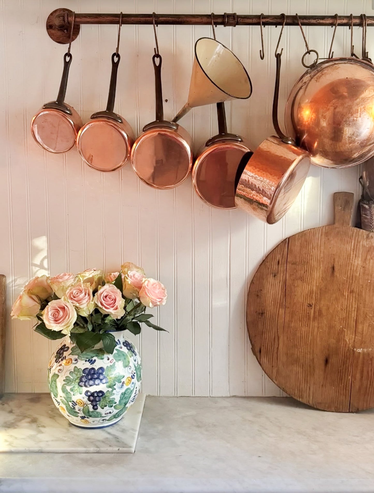 French Vintage Copper Pot Set
