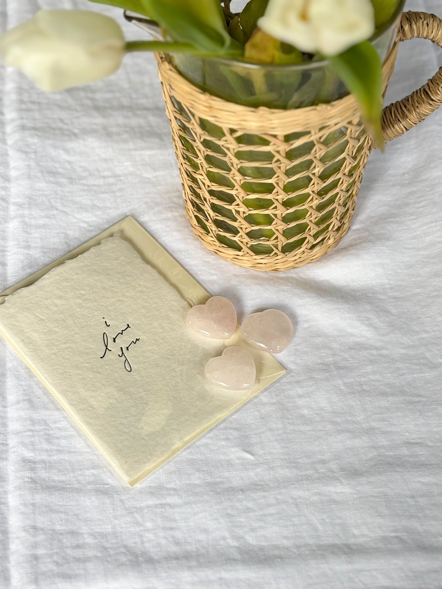 Crystal Heart-Rose Quartz