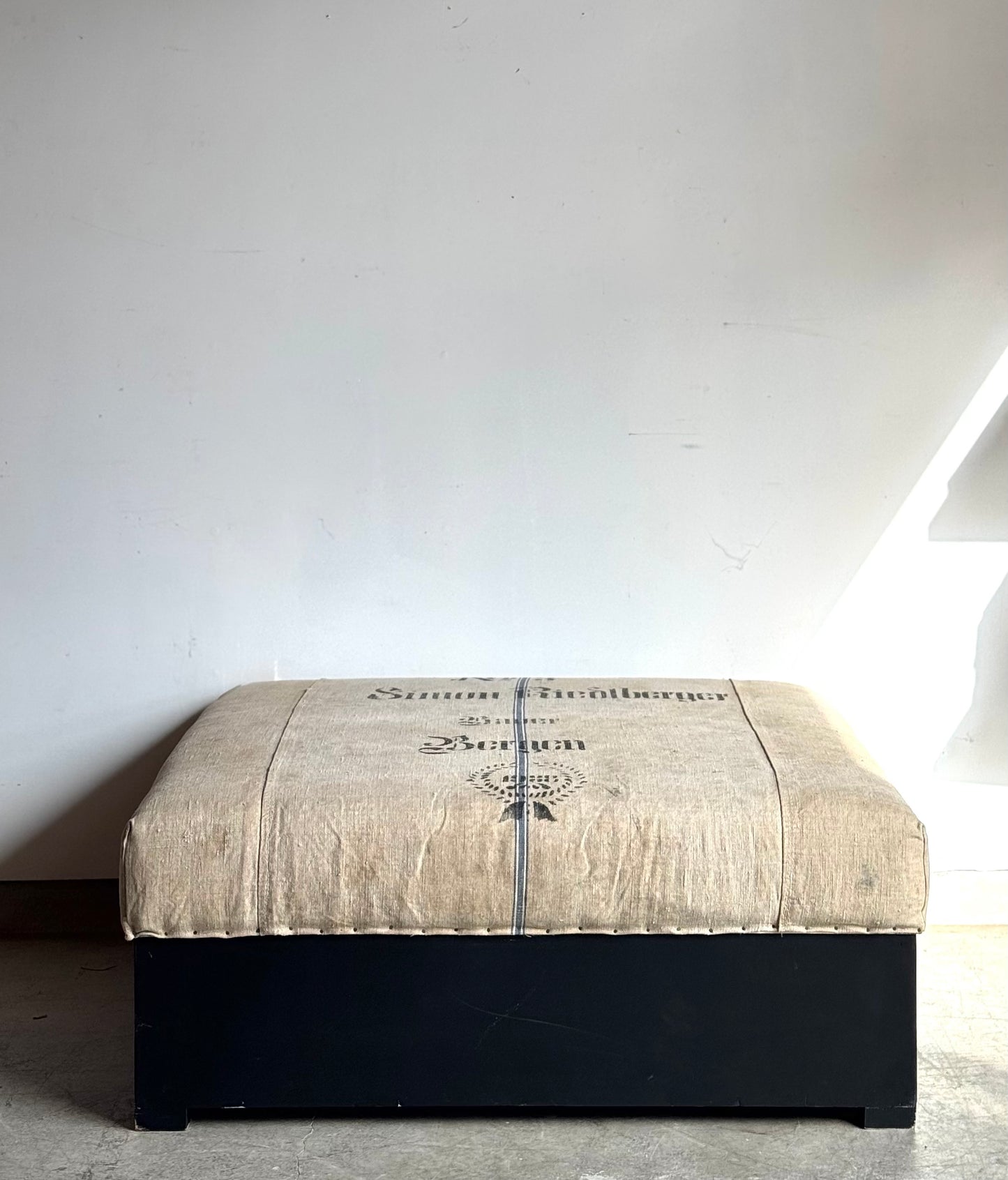 The Bergen Grain Sack Ottoman