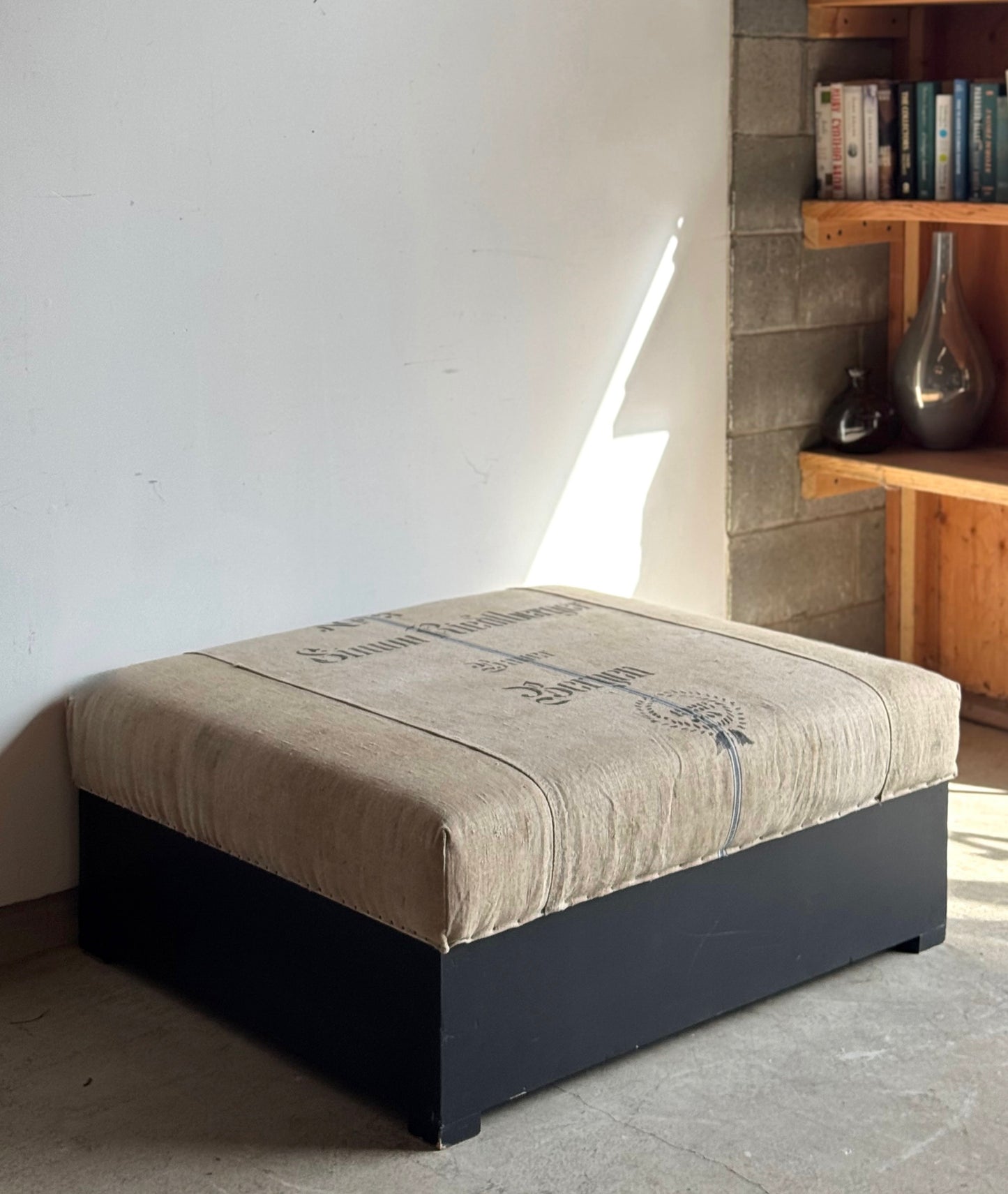 The Bergen Grain Sack Ottoman