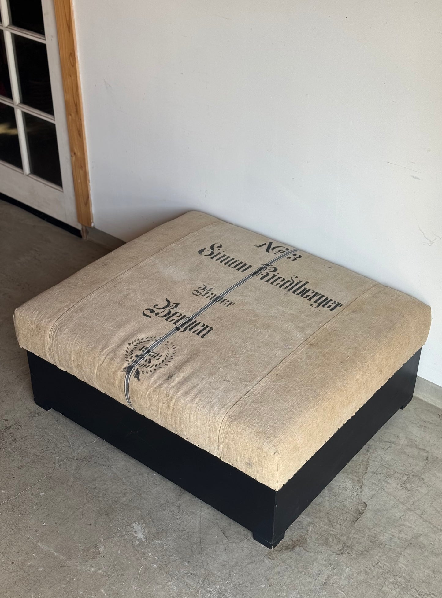 The Bergen Grain Sack Ottoman