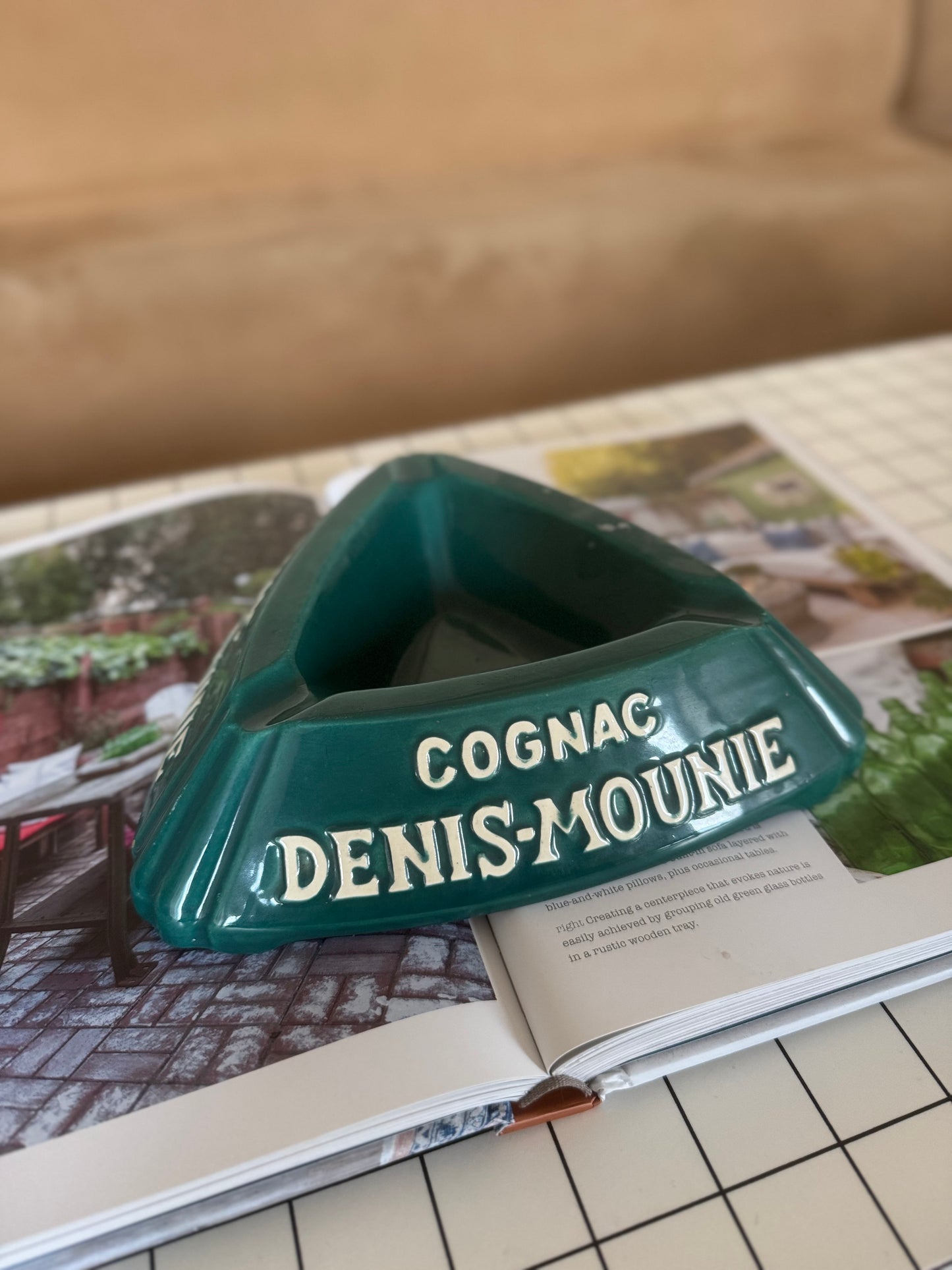 Green Cognac Vintage Catch All