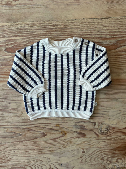 Chunky Striped Baby Cotton Sweater